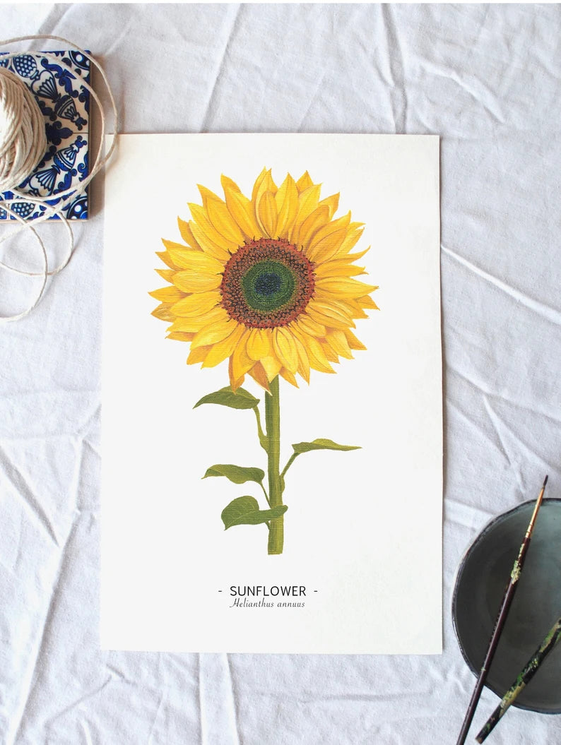 Sunflower print